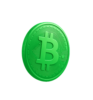 Crypto market analytics data visualization on a hovering card